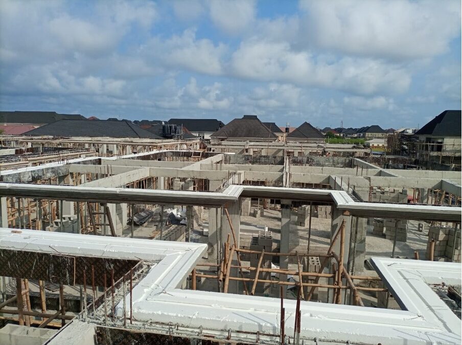 Construction Of Block of Apartment at Alfred Court Chevron Drive, Lekki Lagos